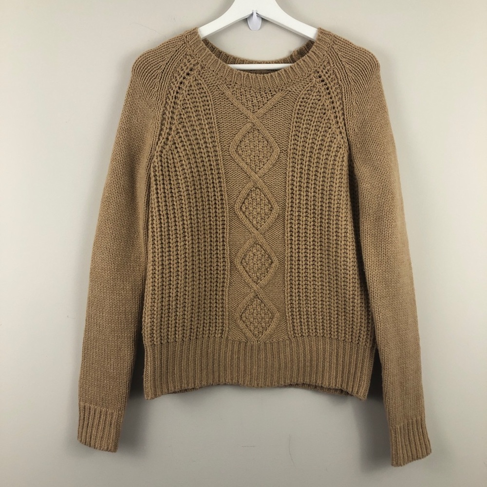 C. Wonder Wool Blend Cable Knit Sweater